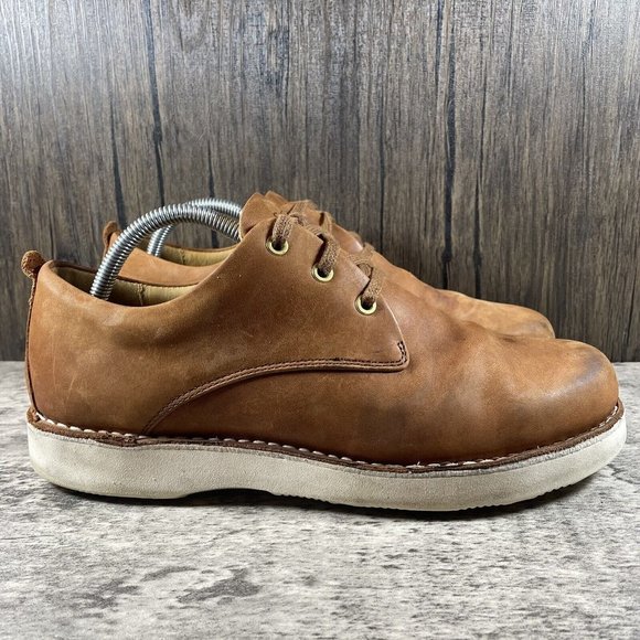 Samuel Hubbard “Free” Casual Walking Shoe Tan Waxhide Leather Men’s Size 9.5 - Picture 4 of 8